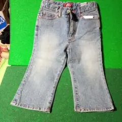 デニムブルー フレアパンツ 1cm~