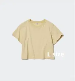ユニクロ　クロップドTシャツ　ボーダー　Lサイズ