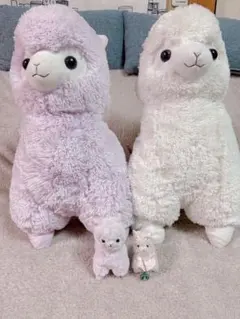【平成レトロ】アルパカふわふわぬいぐるみセット