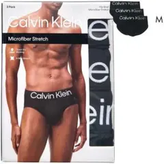 Calvin Klein メンズ ブリーフ 3枚組 Mサイズ ブラック