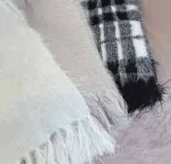 evelyn オリジナルシャギーマフラー ピンク