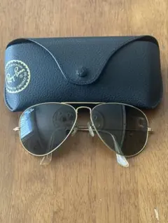 Ray-Ban アビエイター サングラス ゴールド