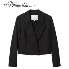 新品未着用【3.1 Phillip Lim 】クロップド ジャケット 0 黒のサムネイル