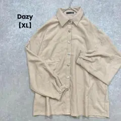 a2176＊Dazy コーデュロイジャケット　ベージュ【XL】大きいサイズ