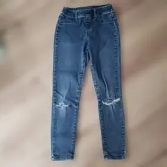 UNIQLO　キッズ　 スキニージーンズ 膝ダメージ