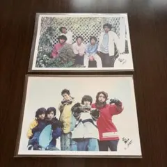 嵐 公式写真 2枚セット 嵐ロゴ