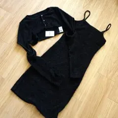 GRL グレイル 2Way シャギーニット カーディガン ワンピ セットアップ