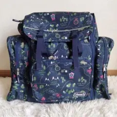 美品☆Coleman 拡張型 リュック 修学旅行 林間学校 合宿 キャンプ柄のサムネイル