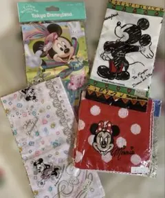 東京ディズニーリゾート ミニー ミッキー ミニタオル ハンカチ 4枚セット