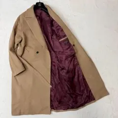 【美品】ミスターオリーブ super130 ファインウールメルトンダブルコートのサムネイル