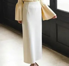 【洗える】コンフォートジャージーライクタイトスカート　36
