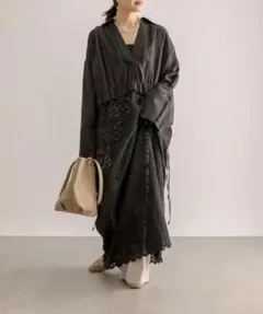 リヴドロワ コットンリネンレースドレスのサムネイル