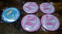 お文具といっしょ 缶バッジ 5個セット バンダイ BANDAI