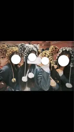 ヒョウ柄ファンキャップ