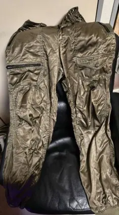 LGB lace-up parachute cargo flare pants - メルカリ