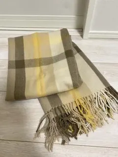 チェック柄マフラー