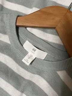 H&M グりんとホワイトストライプ 長袖セーター S