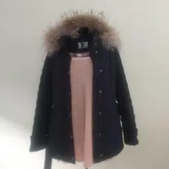 フード付きコート&セータの2点セット