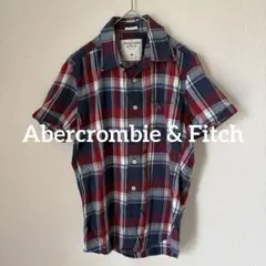Abercrombie & Fitch ネルシャツ 半袖 M ブルー アメカジのサムネイル