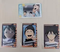 ハイキュー!! スナップマイド 清水潔子 田中龍之介 山口忠 青葉城西 計4枚