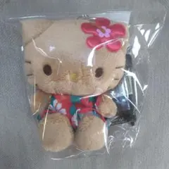 ハローキティ　マスコットホルダー　ぬいぐるみ　日焼けキティ　ハワイ
