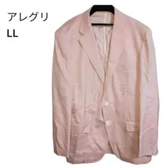 【美品】allegri テーラードジャケット ピンク LL 大きめサイズのサムネイル
