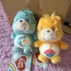 新品タグ付き◆ケアベア◆七色のマスコット 2種セット
