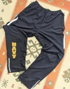 ​米軍実物 U.S.NAVY トレーニングパンツ M-L ネイビー 美品 軍パンのサムネイル