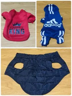 3点セット ペット服 フード付き有
