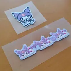 ☆新品・未使用☆クロミ アイロンワッペン サンリオ クロミちゃん 連続