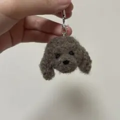 羊毛フェルト犬 シュナウザーのストラップ ハンドメイド - メルカリ