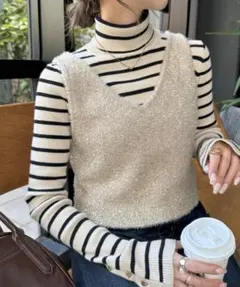 discoat ラメフェザーヤーンキャミ