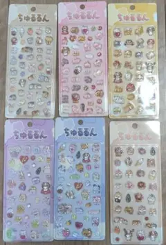 ちゅるるん　ぷくぷく　キャンディ　 シール 6枚セット