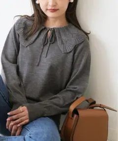 襟付きニット イエナ