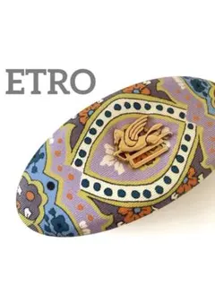美品 ETRO エトロ シルクペイズリー バレッタ 定価3.5万 ペガサスのサムネイル
