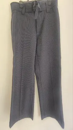 【美品】コムデギャルソン スラックス ウールパンツ フレアパンツ ストライプ Mのサムネイル