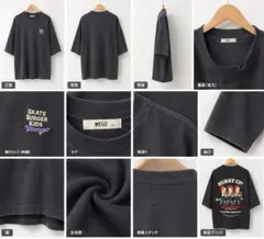 WEGO 半袖Tシャツ ブラック系 M