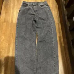 ブラック バギーデニム