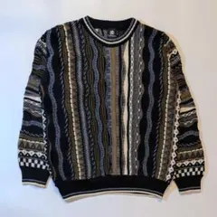 00s Coogi-style gradient knit
