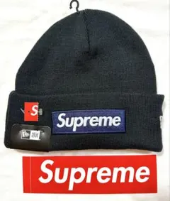 Supreme New Era Box Logo Beanie 25FW 紺