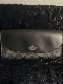 COACH 長財布 シグネチャー ブラック