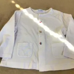 familiar ホワイトカーディガン 80