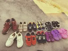 キッズシューズまとめ売り 19〜21cm中心11足 NB・コンバース・VANS