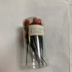 和装小物　髪飾り　赤いつぼみの花