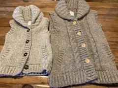 お値下げ‼️アーバンリサーチ　ニットベスト親子