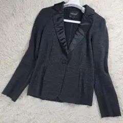 希少 ランバンコレクション テーラードジャケット タキシード ブラック M