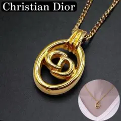 美品✨Christian Dior ネックレス　ロゴ　ゴールド　ヴィンテージ
