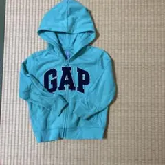 GAP ターコイズ ジップアップパーカー 100cm
