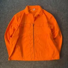 80s イギリス　Euro vintage ワークジャケット ジップアップ　XL