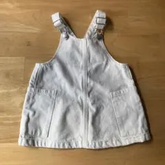 zara 80 オーバーオール　オーバースカート　サロペット　女の子　アイボリー